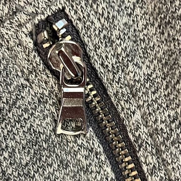 Gap Relaxed Marled Joggers Charcoal Gray  Sweatpants Drawstring Zip Pockets XL - Picture 4 of 13